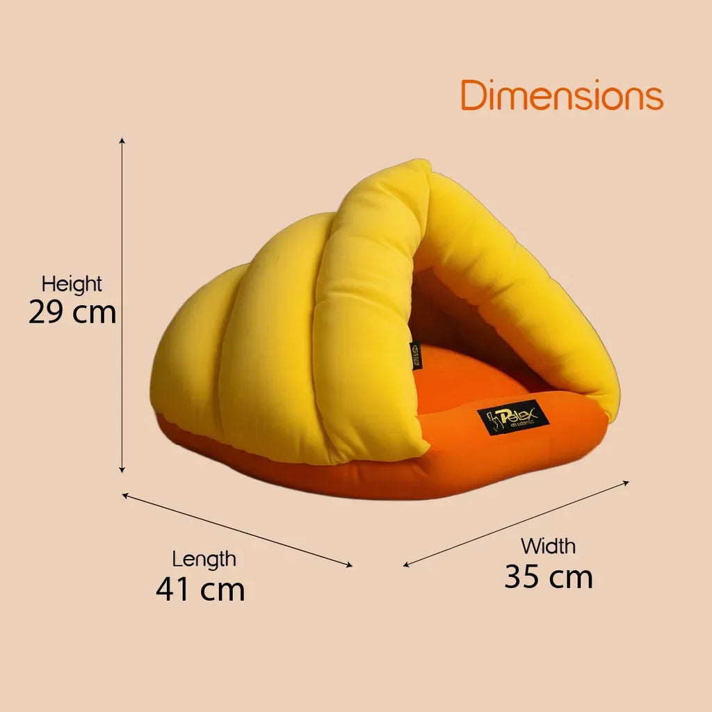 Felis Cocoon – Cozy Tent Bed for Pets | Soft & Stylish Design - Tilting Heads