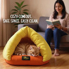 Felis Cocoon – Cozy Tent Bed for Pets | Soft & Stylish Design - Tilting Heads