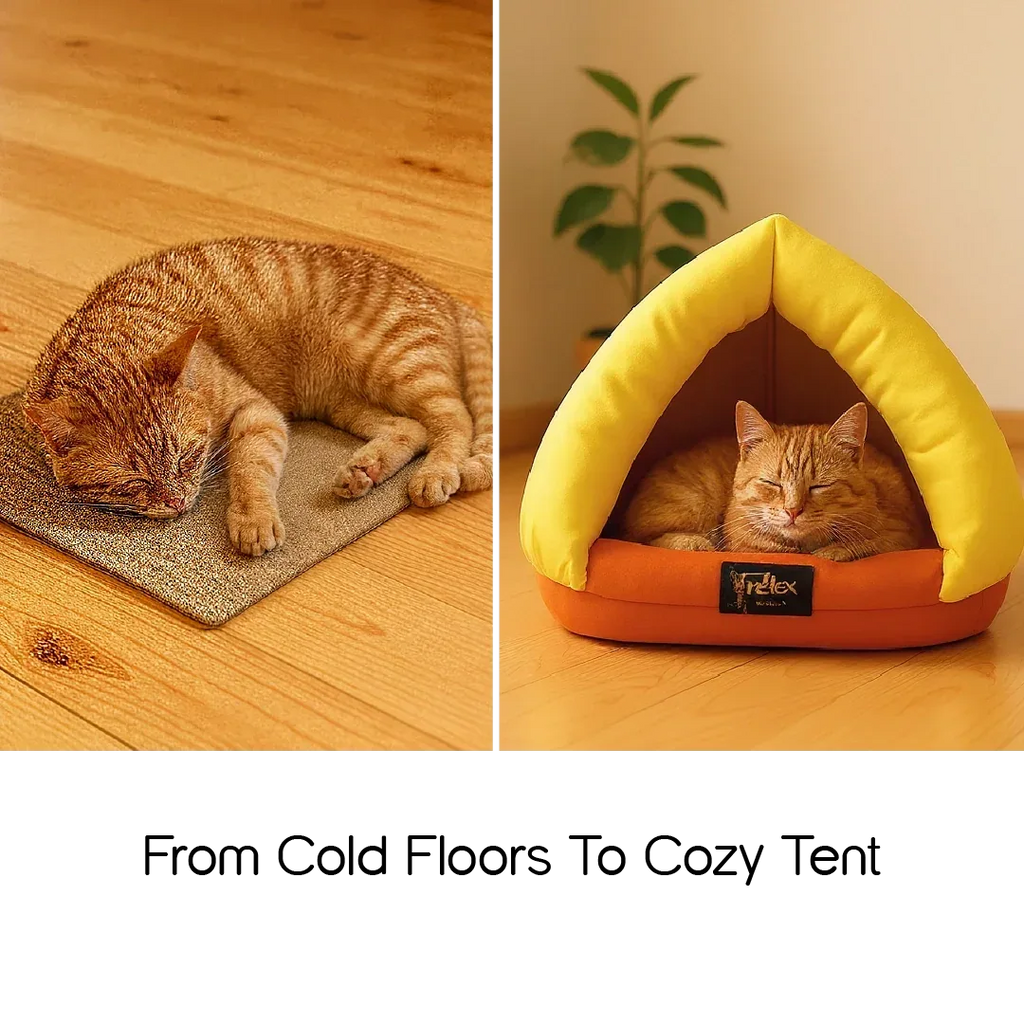 Felis Cocoon – Cozy Tent Bed for Pets | Soft & Stylish Design - Tilting Heads