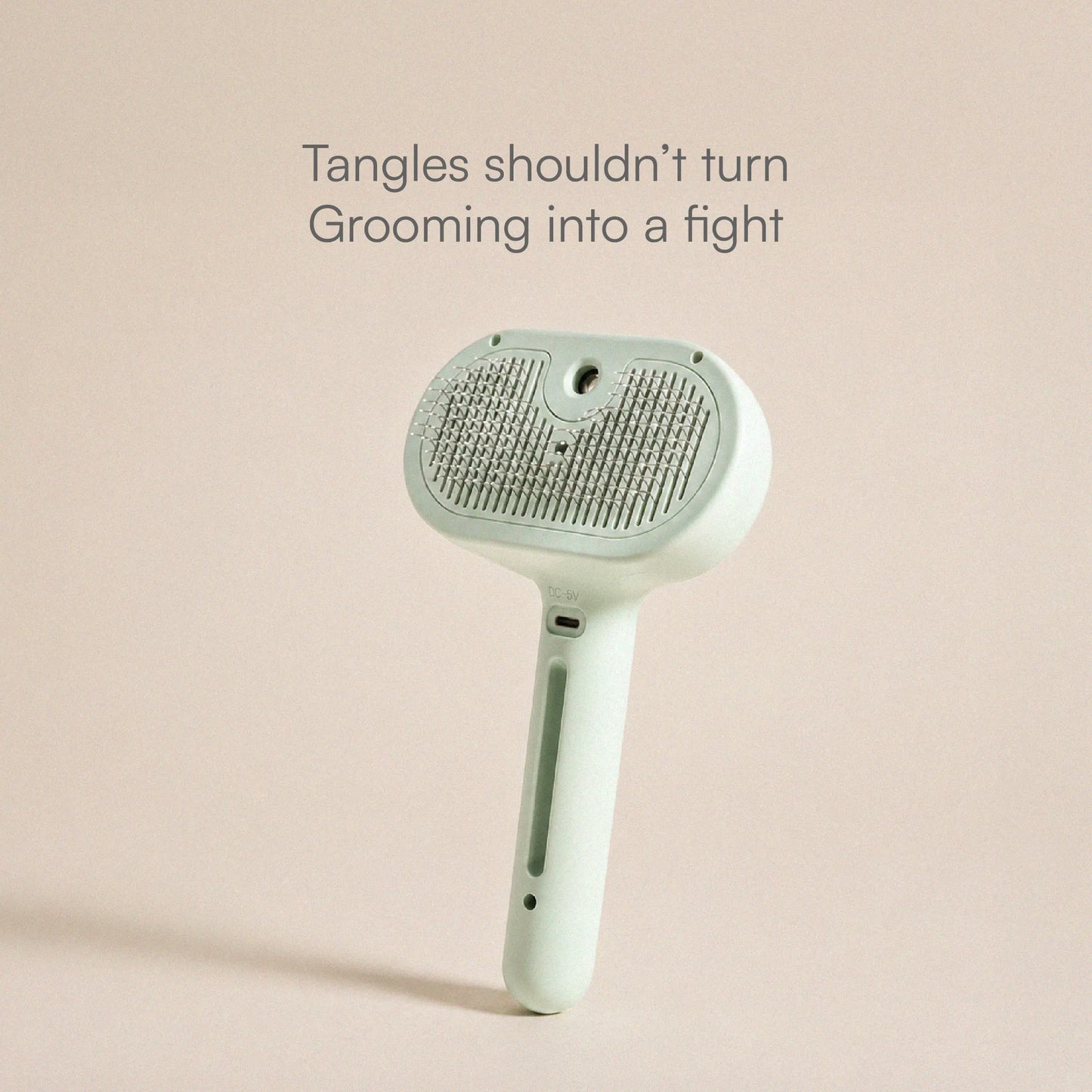 MistCalm Brush | Tangle-Free Mist Grooming for Dogs & Cats