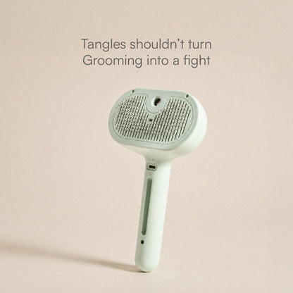 MistCalm Brush | Tangle-Free Mist Grooming for Dogs & Cats