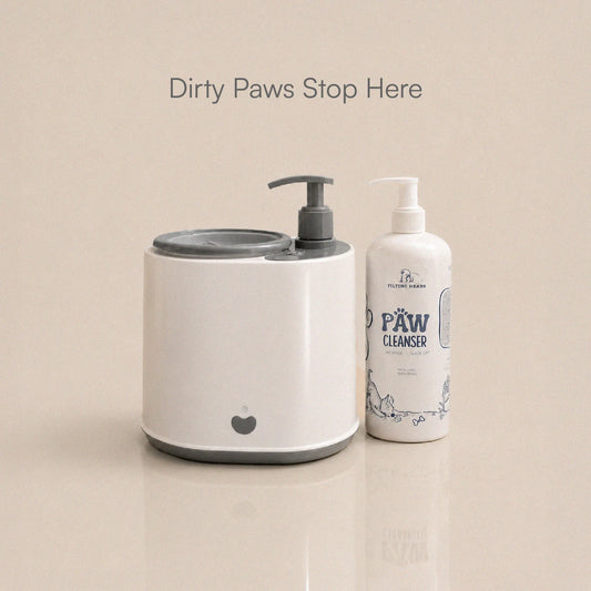 PawTech Cleaner– Electric Pet Paw Cleaning Device with Tilting Heads Paw Cleanser 500ml