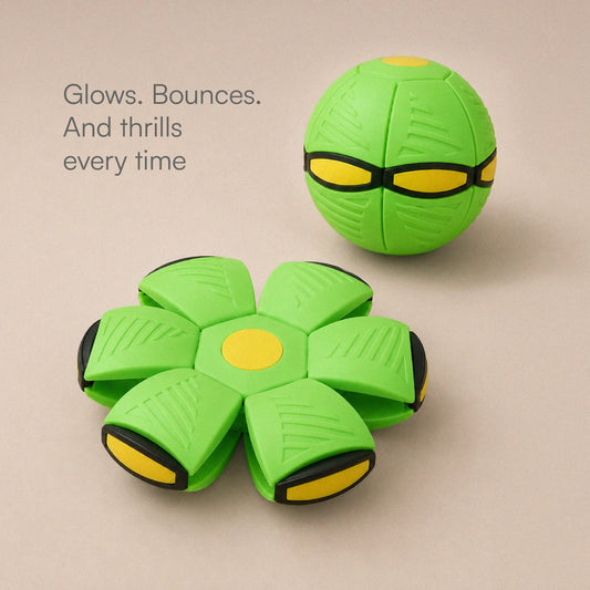 FetchNova UFO Ball | Bounce-Spin Toy | Smart Play for Active Dogs