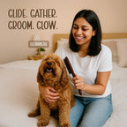 Flexibristle – Tangle-Free Pet Brush with Soft Bristles & Easy Grip - Tilting Heads