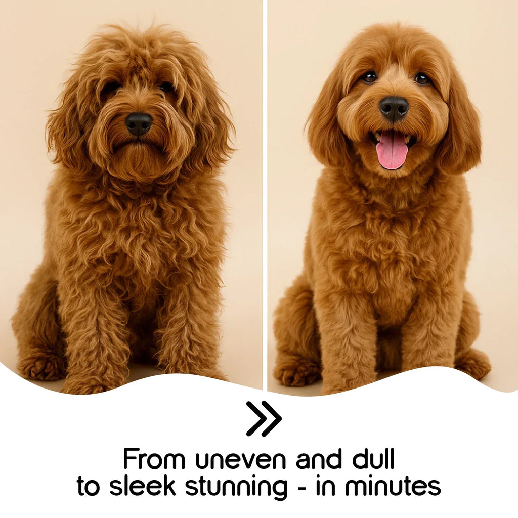 Flexibristle – Tangle-Free Pet Brush with Soft Bristles & Easy Grip - Tilting Heads