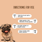 Flexibristle – Tangle-Free Pet Brush with Soft Bristles & Easy Grip - Tilting Heads