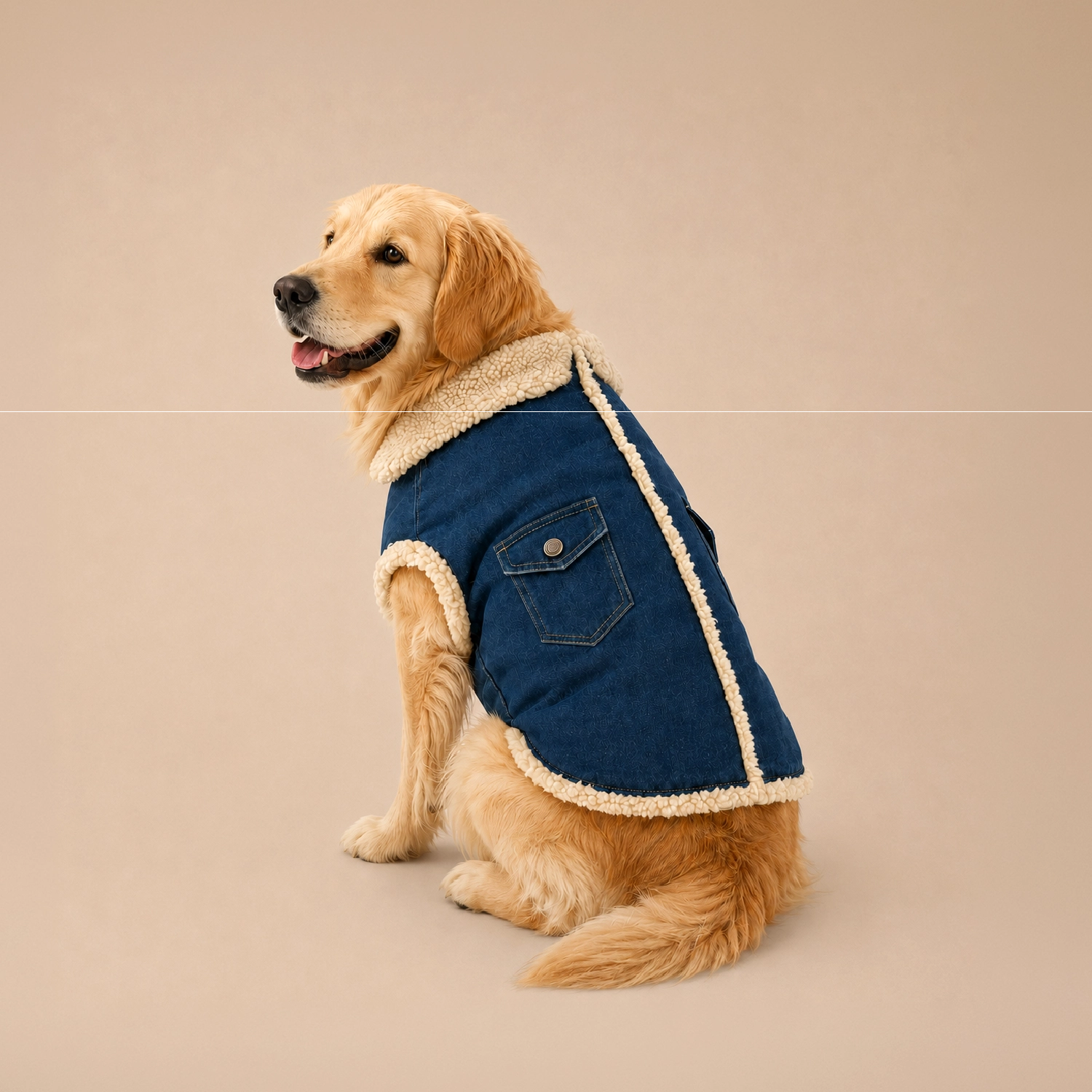 FrostFit Jacket – Warm, Stylish & Winter-Ready Denim Wear for Pets