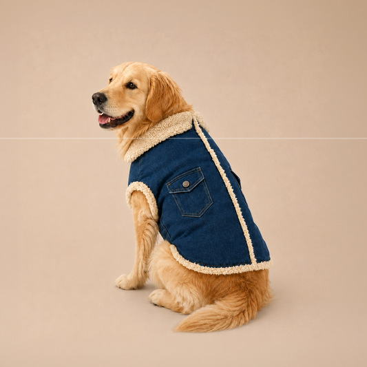 FrostFit Jacket – Warm, Stylish & Winter-Ready Denim Wear for Pets
