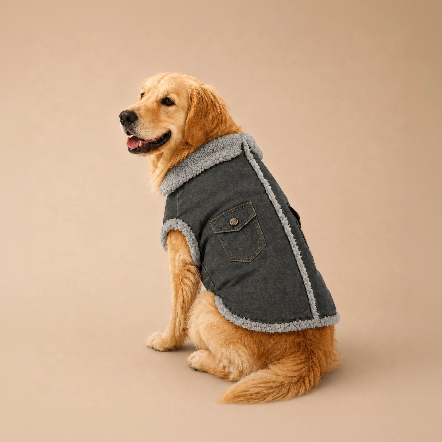 FrostFit Jacket – Warm, Stylish & Winter-Ready Denim Wear for Pets