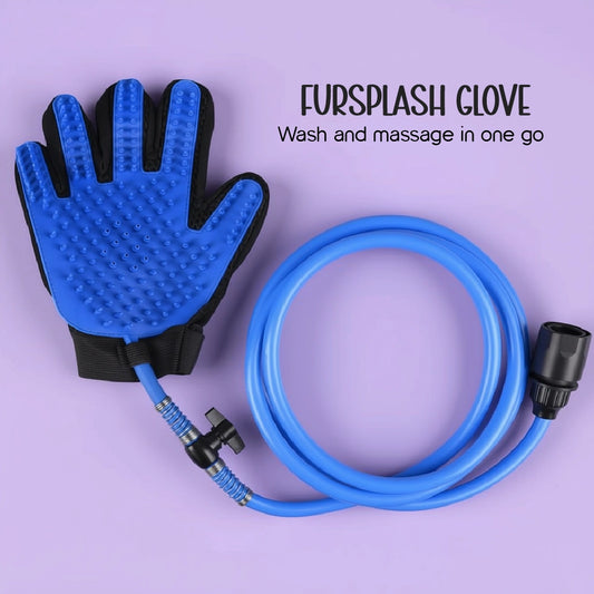 FurSplash Glove – Ergonomic Pet Bathing & Grooming Tool with Silicone Nubs