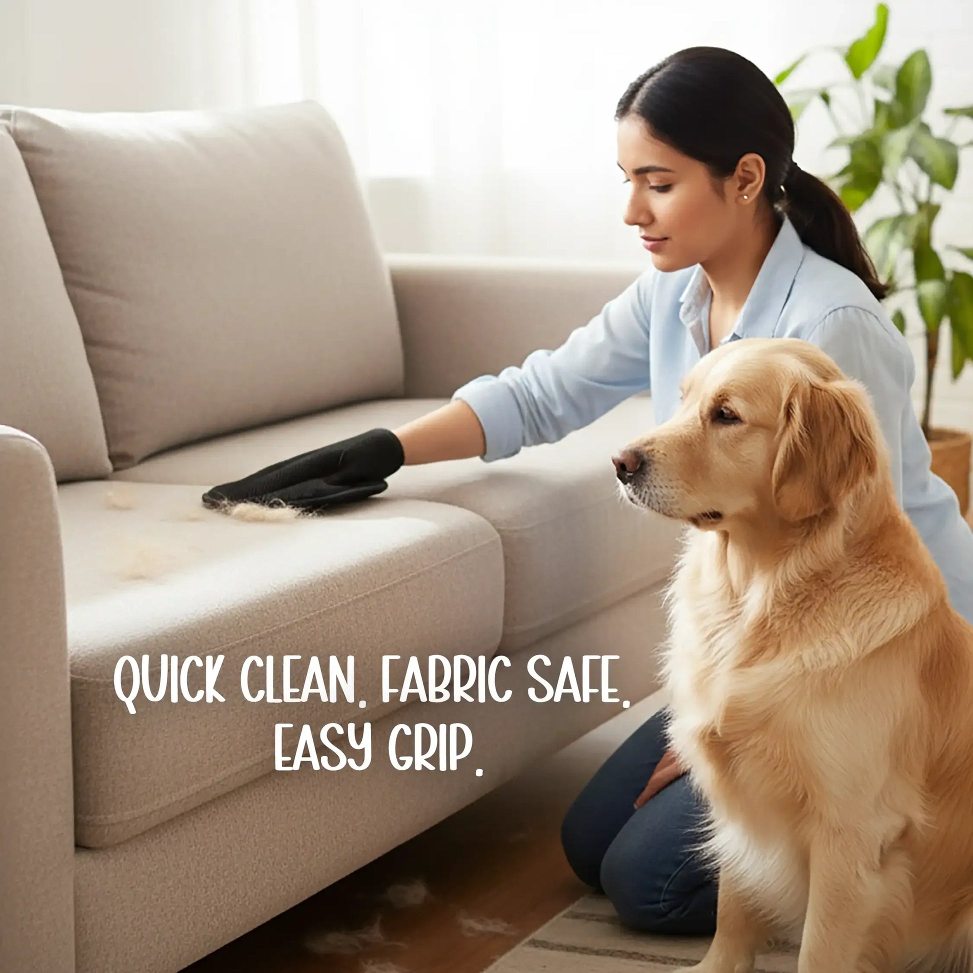 FurSwipe Glove | Quick Fur Removal & Fabric-Safe Cleaning for Pets - Tilting Heads