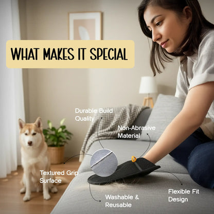 FurSwipe Glove | Quick Fur Removal & Fabric-Safe Cleaning for Pets - Tilting Heads