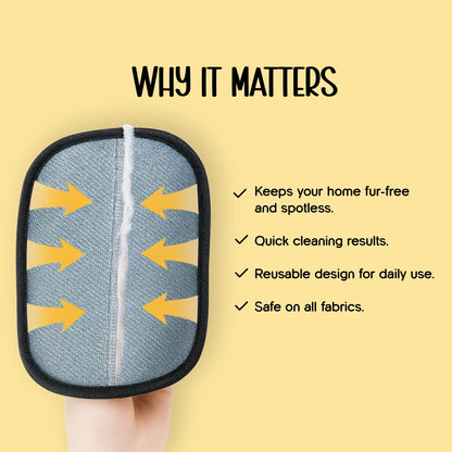 FurSwipe Glove | Quick Fur Removal & Fabric-Safe Cleaning for Pets - Tilting Heads