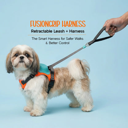 FusionGrip Harness – 2-in-1 Dog Harness with Retractable Leash