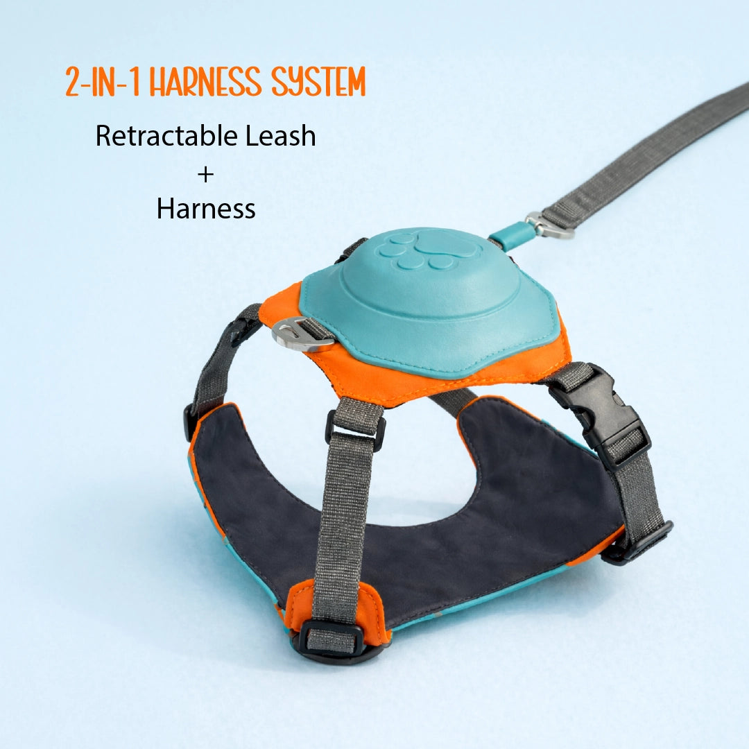 FusionGrip Harness – 2-in-1 Dog Harness with Retractable Leash