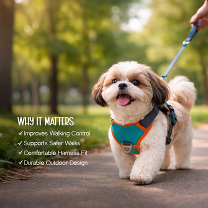 FusionGrip Harness – 2-in-1 Dog Harness with Retractable Leash