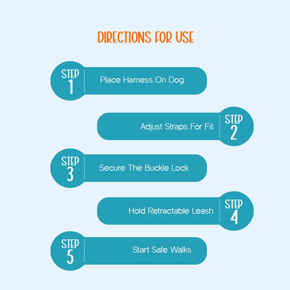 FusionGrip Harness – 2-in-1 Dog Harness with Retractable Leash