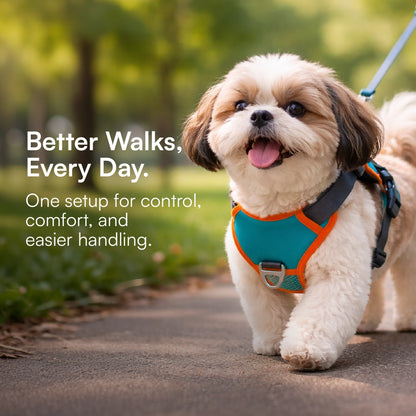 FusionGrip Harness – 2-in-1 Dog Harness with Retractable Leash