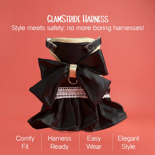 GlamStride Harness – Stylish, Safe & Comfortable Walks