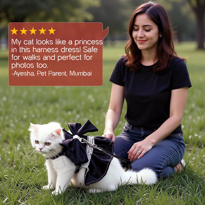 GlamStride Harness – Stylish, Safe & Comfortable Walks