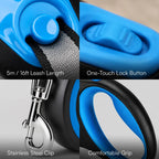 GripEase Freedom Leash | Adjustable Dog Leash | Retractable Pet Leash