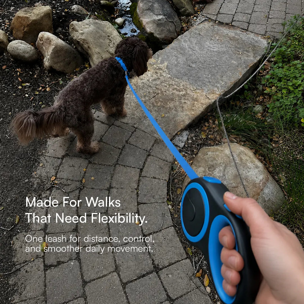 GripEase Freedom Leash | Adjustable Dog Leash | Retractable Pet Leash