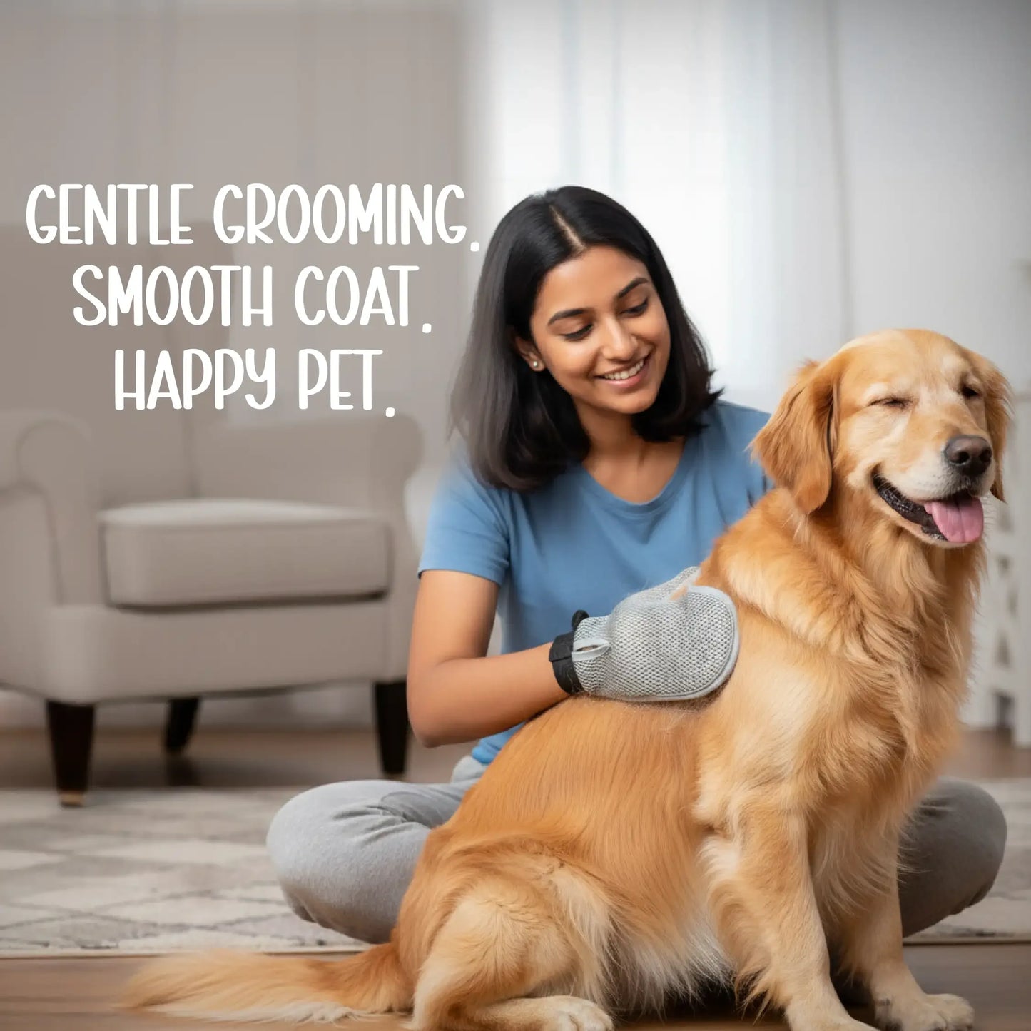 GroomFit Glove – Easy Shedding Solution for a Soft, Shiny Coat - Tilting Heads