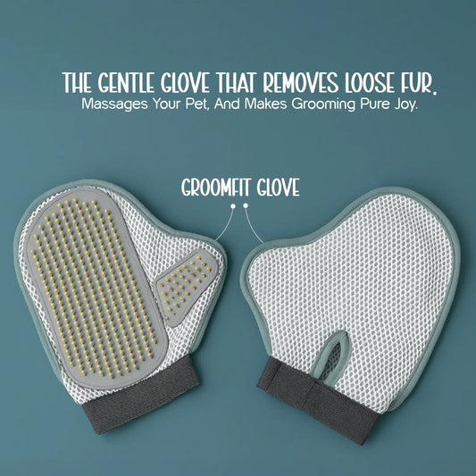GroomFit Glove – Easy Shedding Solution for a Soft, Shiny Coat - Tilting Heads