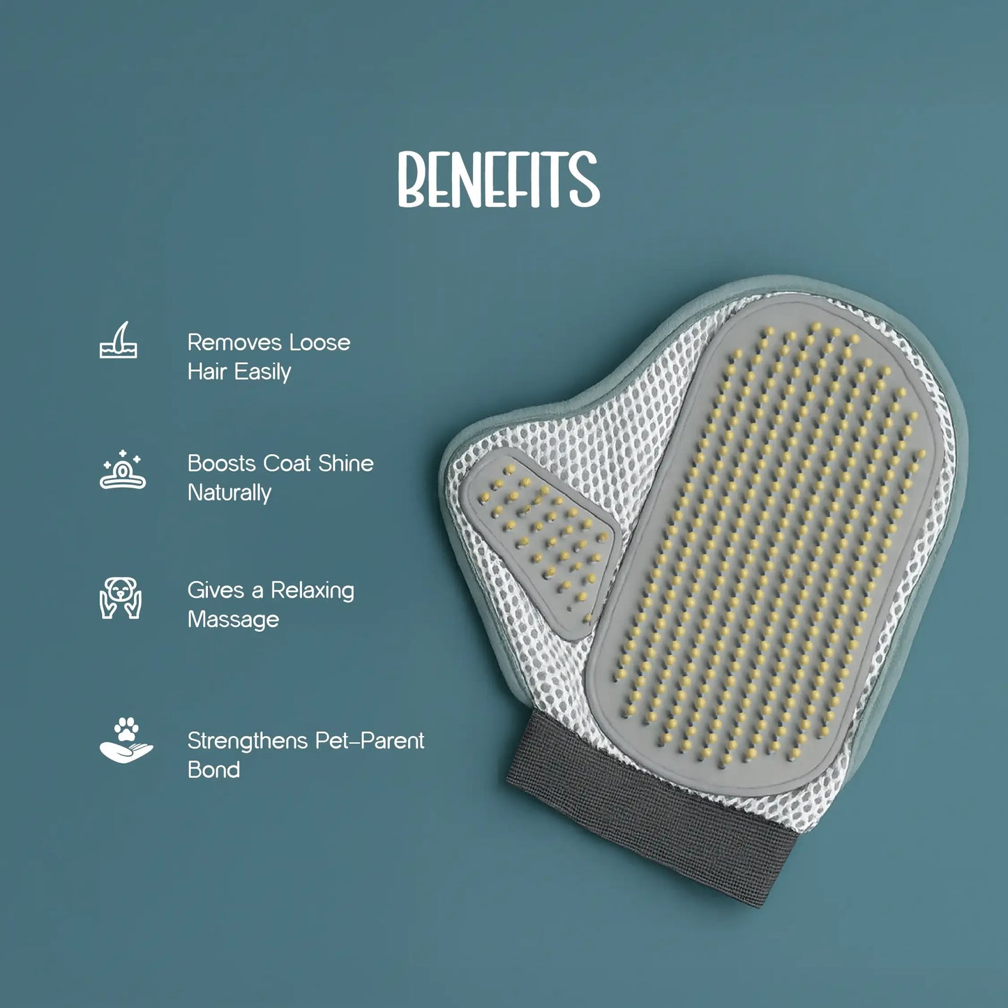 GroomFit Glove – Easy Shedding Solution for a Soft, Shiny Coat - Tilting Heads