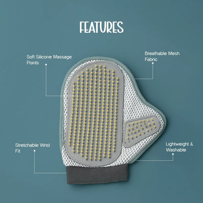 GroomFit Glove – Easy Shedding Solution for a Soft, Shiny Coat - Tilting Heads