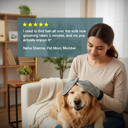GroomFit Glove – Easy Shedding Solution for a Soft, Shiny Coat - Tilting Heads