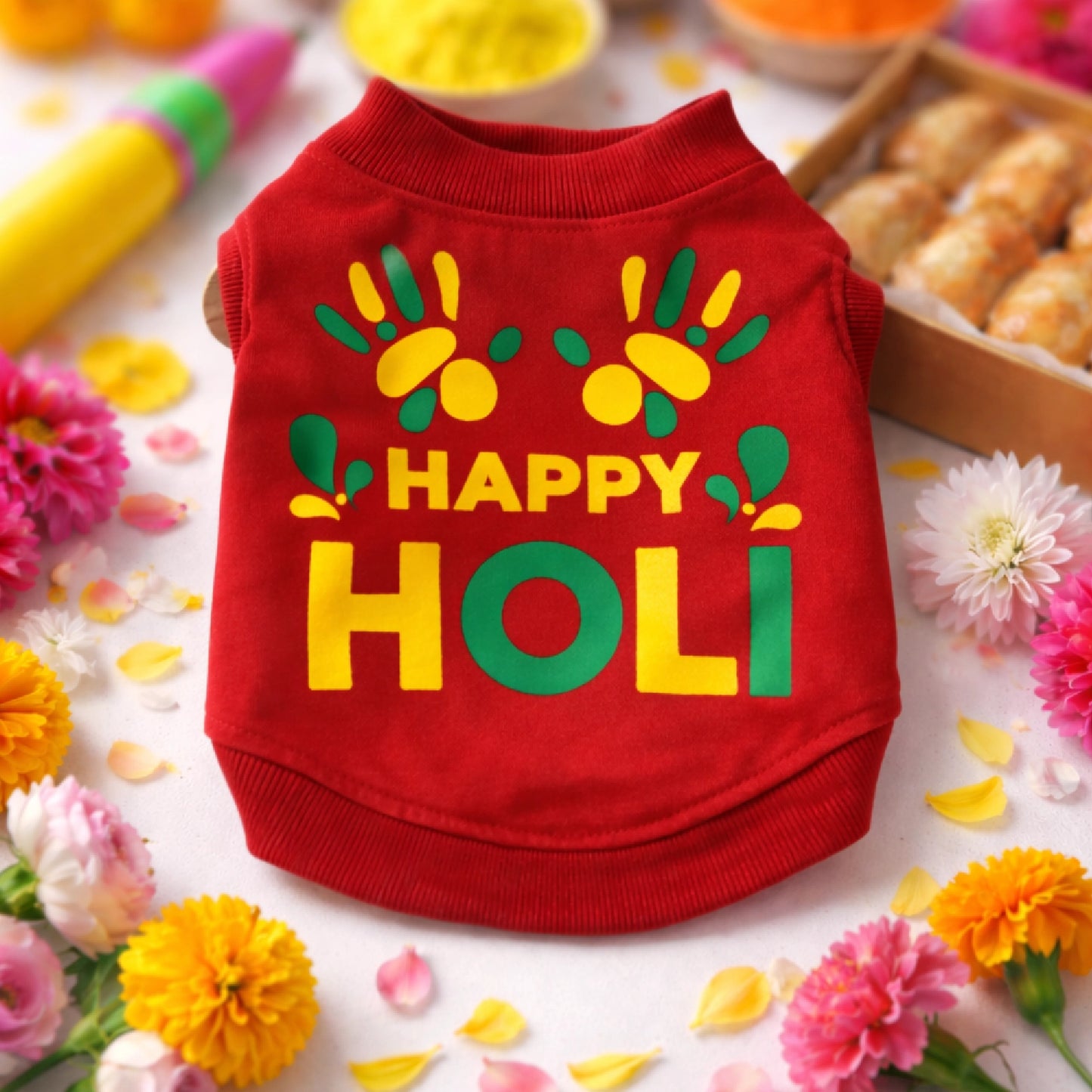 RangReady Tee – Holi Cotton Hosiery Blend T-Shirt for Pets