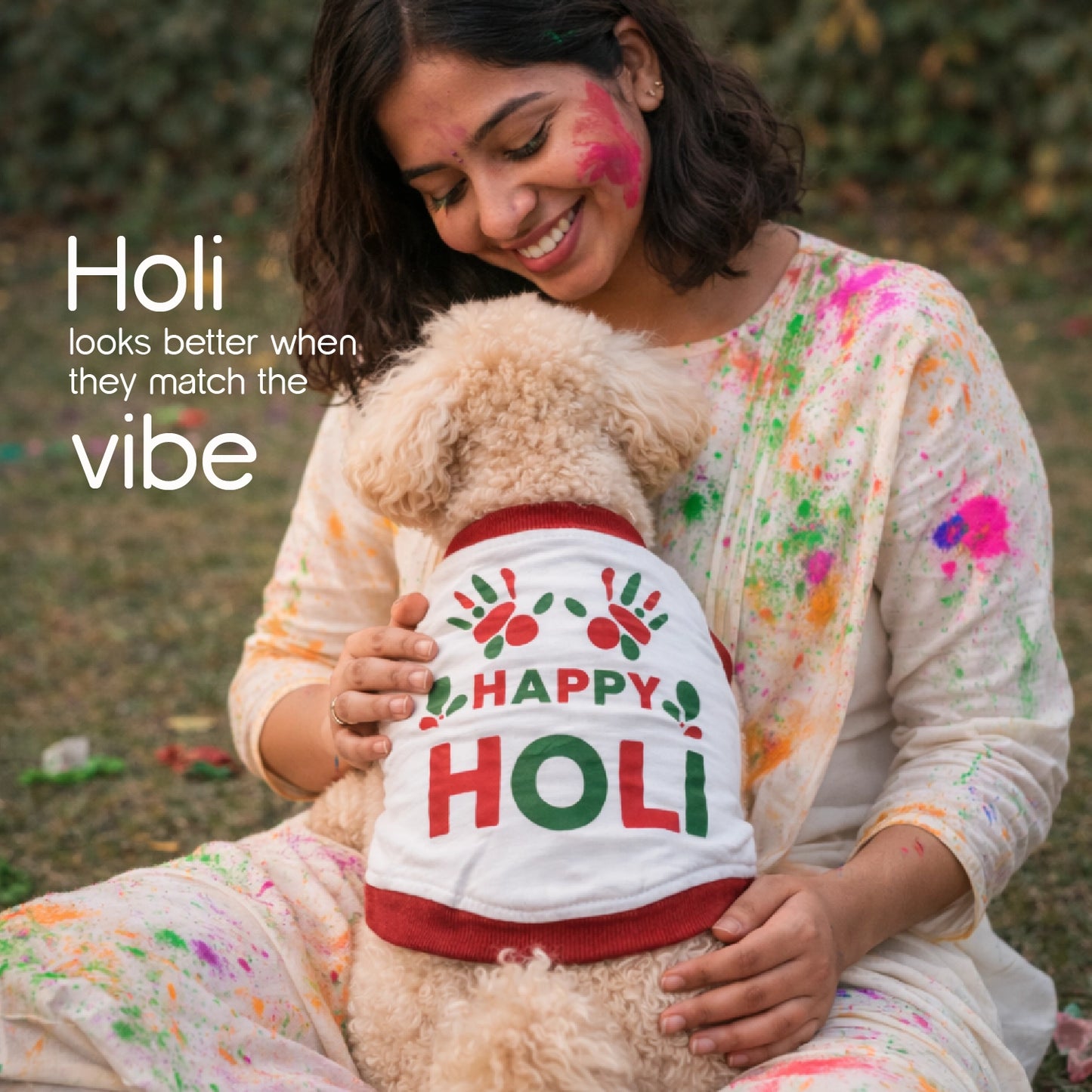 RangReady Tee – Holi Cotton Hosiery Blend T-Shirt for Pets