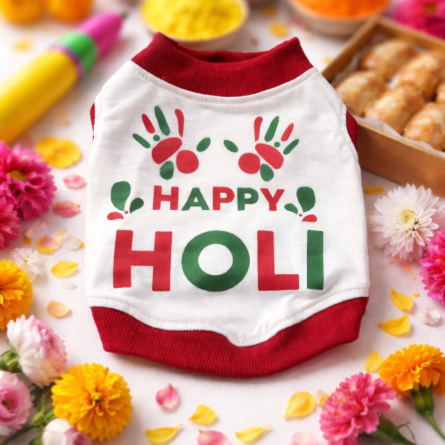 RangReady Tee – Holi Cotton Hosiery Blend T-Shirt for Pets