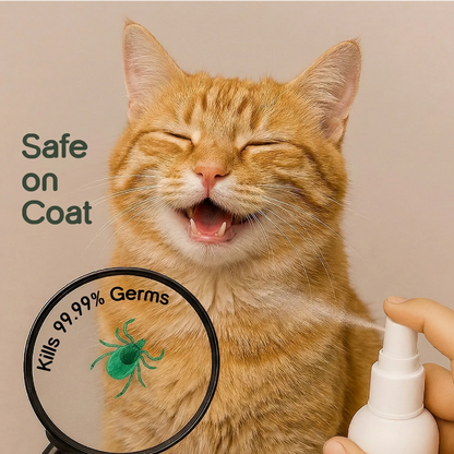 No-Rinse Pet Hygiene Spray – Waterless Daily Cleaning Solution for Dogs & Cats with Germ Protection (200 ml) - Tilting Heads