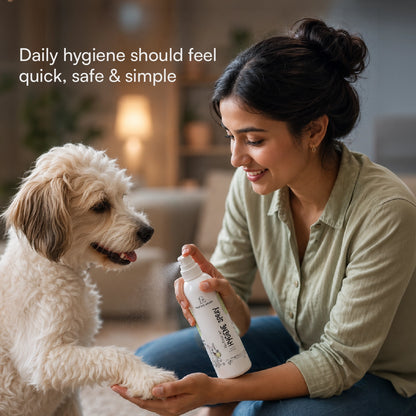 No-Rinse Pet Hygiene Spray – Waterless Daily Cleaning Solution for Dogs & Cats with Germ Protection (200 ml)