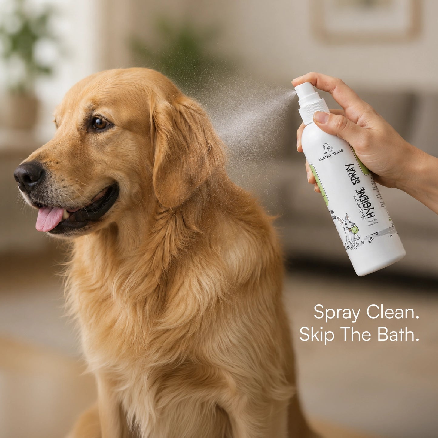 No-Rinse Pet Hygiene Spray – Waterless Daily Cleaning Solution for Dogs & Cats with Germ Protection (200 ml)