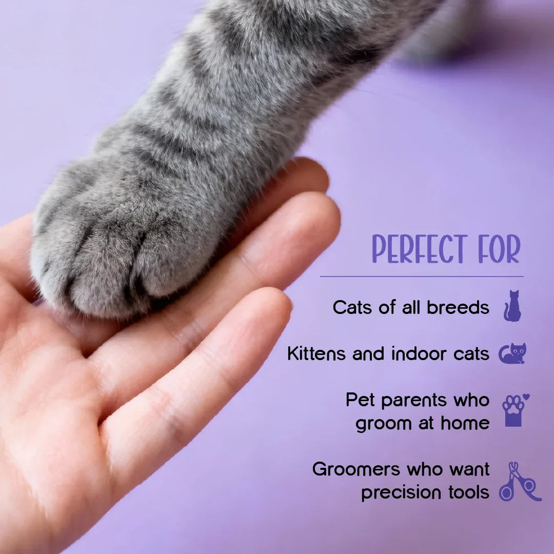 KittyTrim Nail Cutter | Safe, Gentle & Easy Grooming for Cats - Tilting Heads