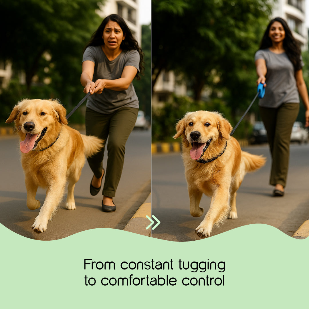 GripEase Freedom Leash | Adjustable Dog Leash | Retractable Pet Leash