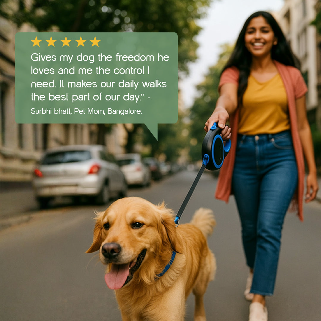 GripEase Freedom Leash | Adjustable Dog Leash | Retractable Pet Leash