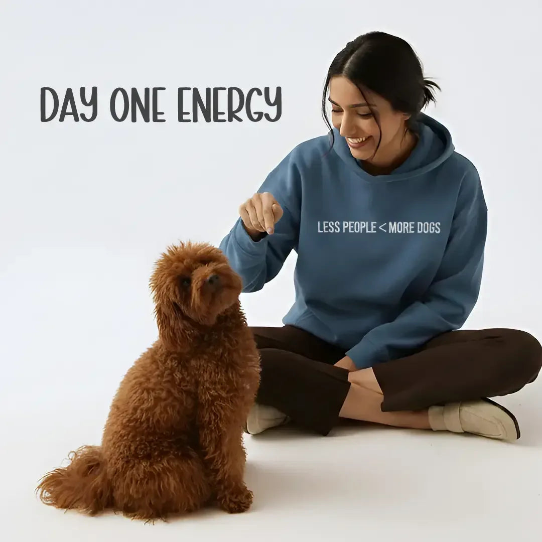 Less People More Dogs Hoodie | Unisex Pet-Parent Essential | Made for Everyday Wear - Tilting Heads