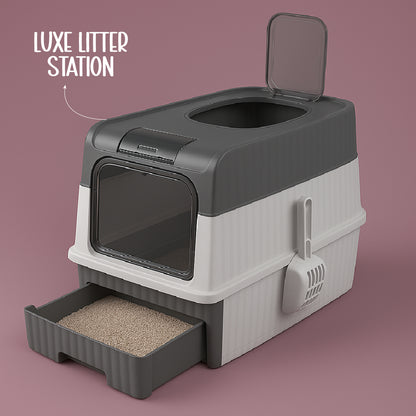 Luxe Litter Station | Sleek Design | No Smell | Easy Clean