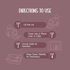 Luxe Litter Station | Sleek Design | No Smell | Easy Clean - Tilting Heads