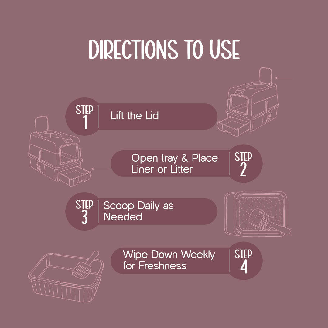Luxe Litter Station | Sleek Design | No Smell | Easy Clean