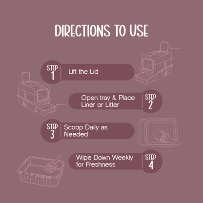 Luxe Litter Station | Sleek Design | No Smell | Easy Clean