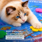 LumenPool Bed – Cooling Water Bed for Dogs & Cats with Floating Toys | Foldable | Stress-Relieving
