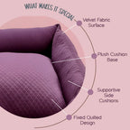 MajestiBed – Velvet Comfort for Peaceful Pet Sleep - Tilting Heads