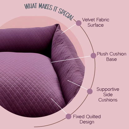 MajestiBed – Velvet Comfort for Peaceful Pet Sleep