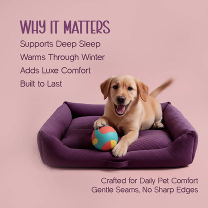 MajestiBed – Velvet Comfort for Peaceful Pet Sleep