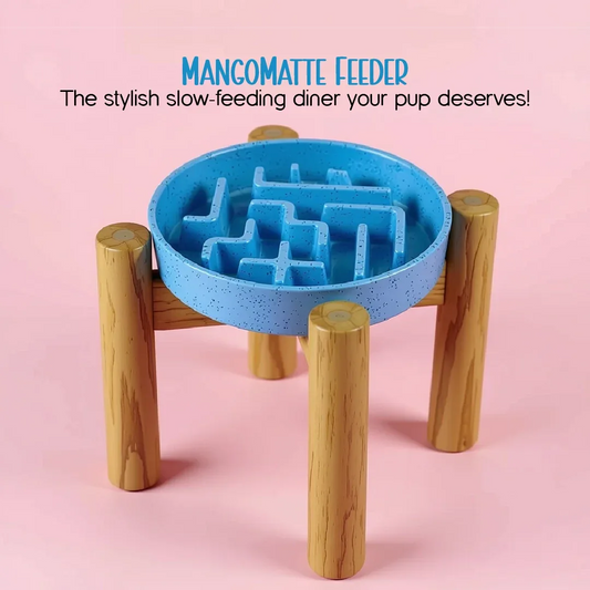 MangoMatte Feeder – Stylish Slow Feeder Bowl for Dogs - Tilting Heads